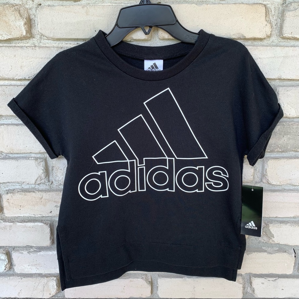 Adidas kids short sleeve sweatshirt.  NWT